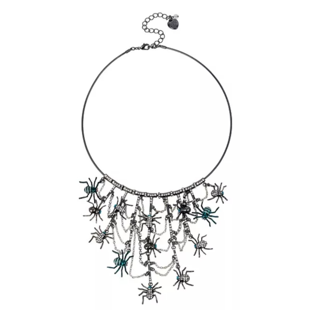 🆕 Betsey Johnson 🕸️ Spider Statement Wire Necklace
